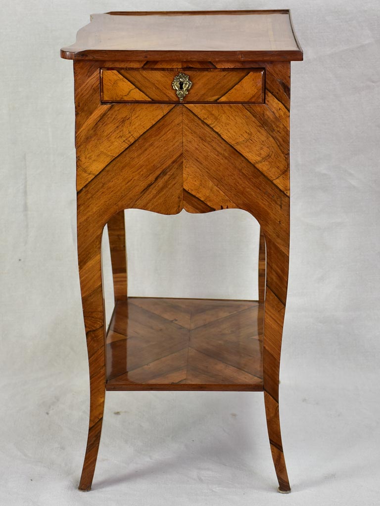Louis XV side table with side drawer