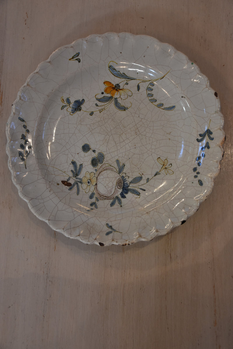 Two early 19th century French earthenware plates
