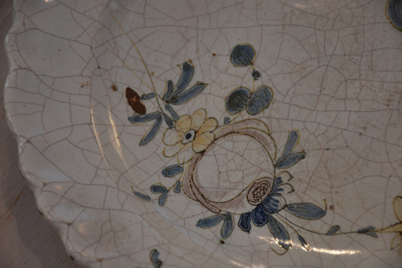 Two early 19th century French earthenware plates
