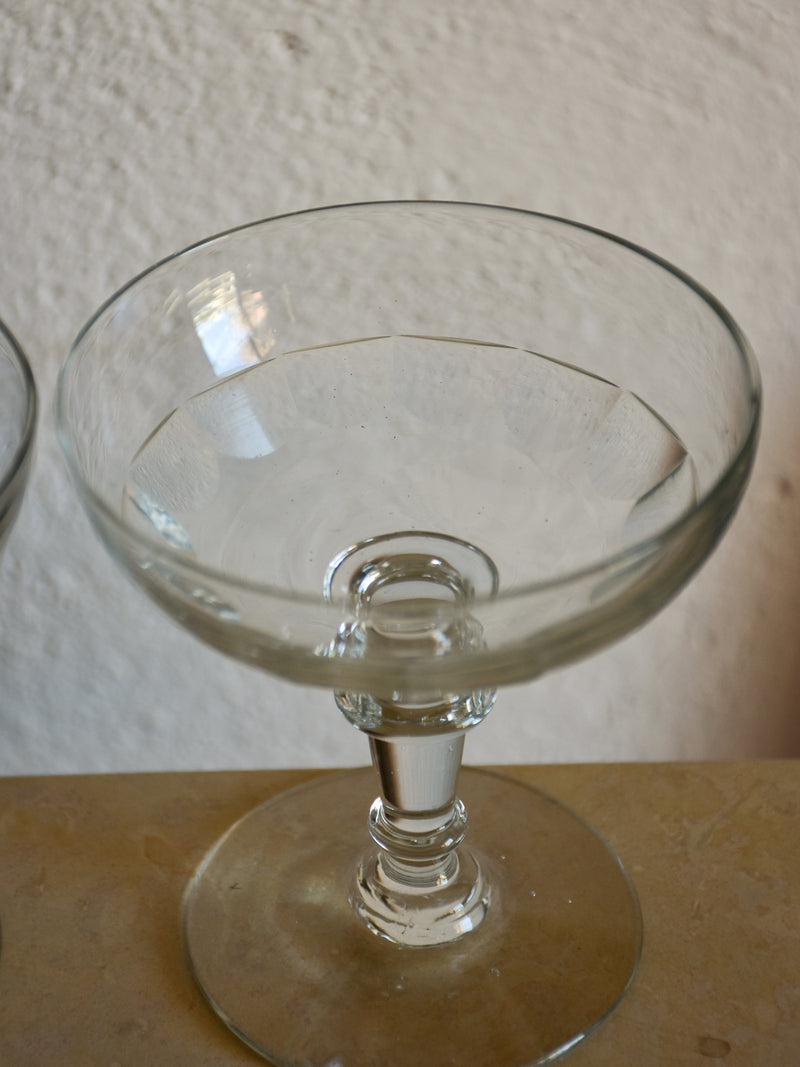 Set of six vintage champagne flutes – Chez Pluie