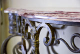Large Louis XV marble console table