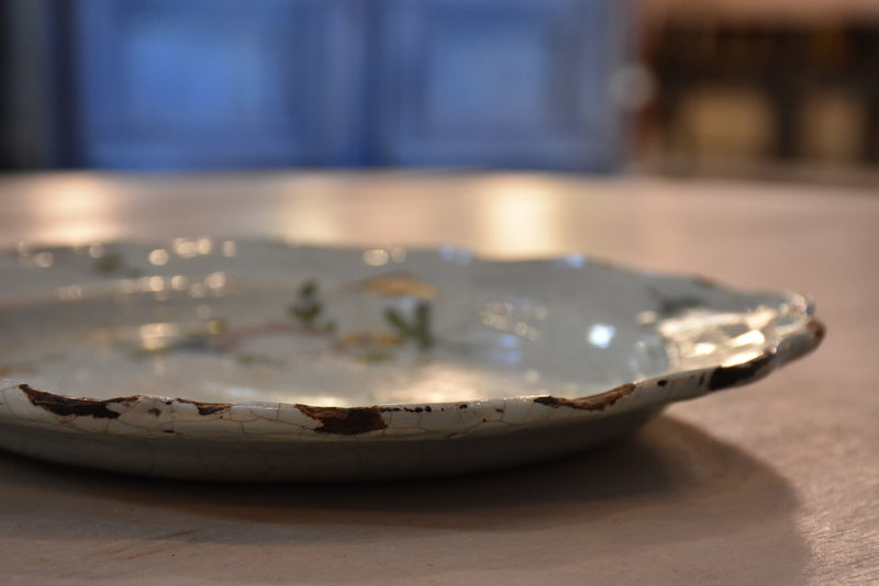 Two early 19th century French earthenware plates