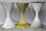 Three extra large mid-century Willy Guhl Diabolo planters