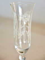 Set of twelve vintage French champagne flutes