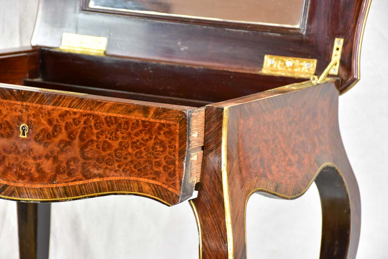 Worn Napoleon III vanity table