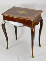 Detailed marquetry antique French coiffeuse