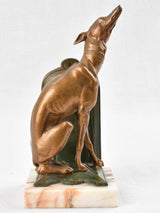 Pair of vintage bookends - greyhounds 8¼"