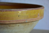 19th century kitchen bowl with ochre glaze