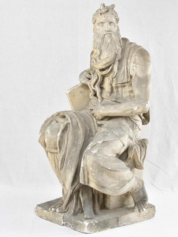 Antique plaster Michelangelo Moses mold