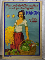 Large vintage French poster, Viano Moullot, Marseille