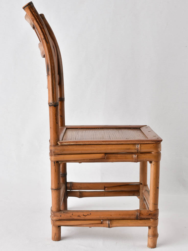 Antique French Children's chair - bamboo
