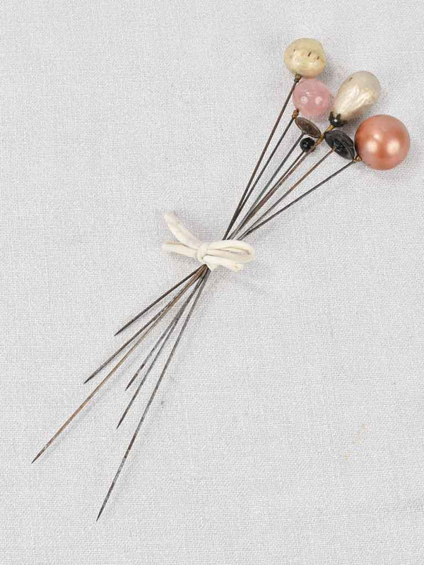 Elegant 19th-century Bakelite hat pins collection