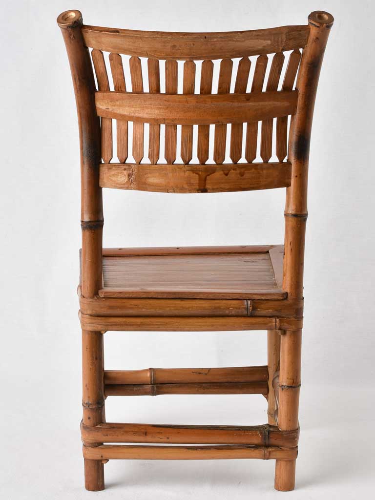 Antique French Children's chair - bamboo