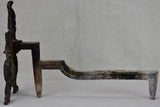 Pair of 18th Century French andirons decorated with lions