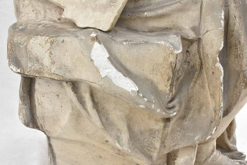 Rustic plaster mold of Moses