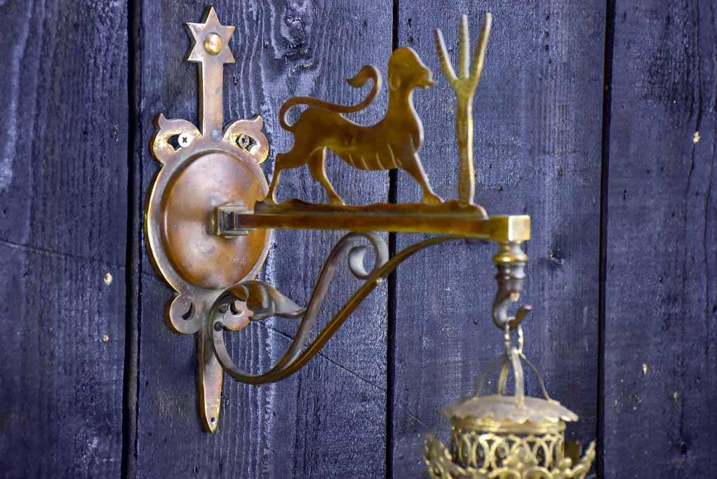 Napoleon III French lantern and bracket