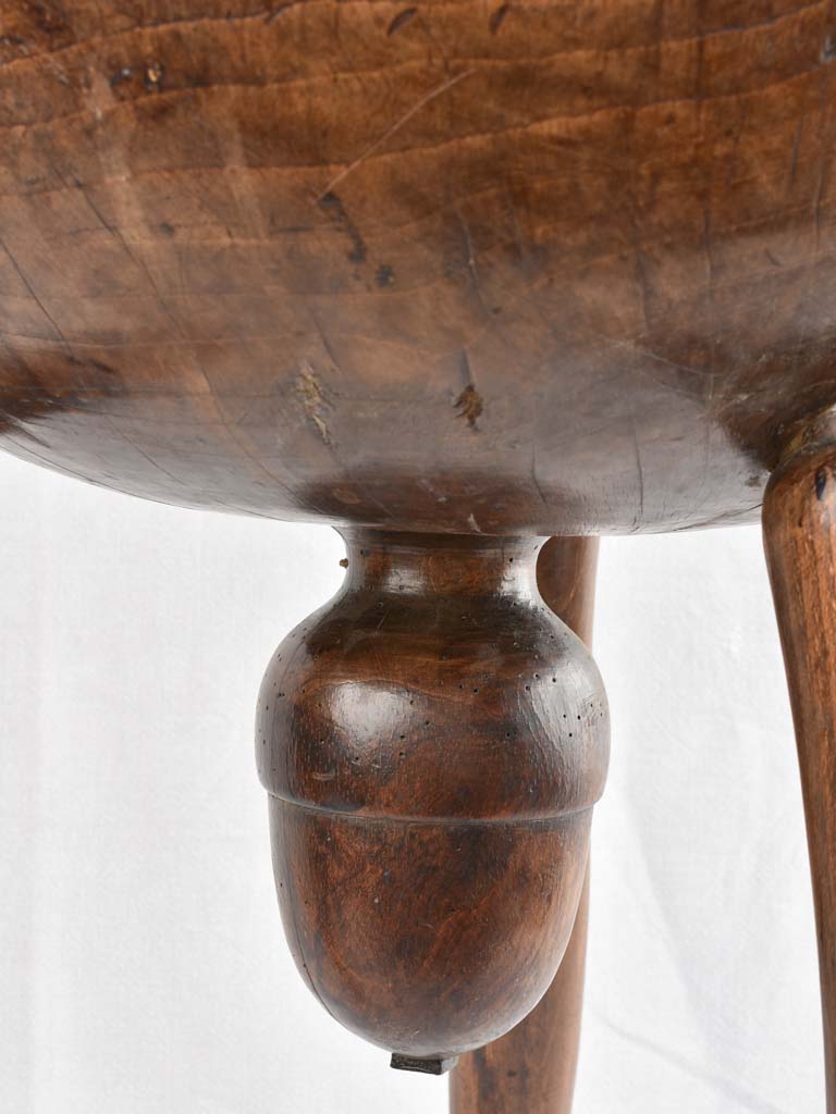 Château-sourced brown wooden side table