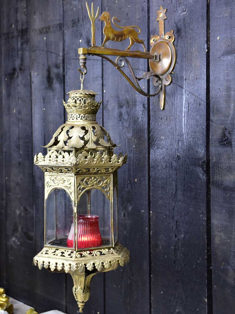 Napoleon III French lantern and bracket
