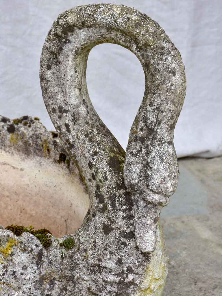 Early 20th Century French swan planter - large