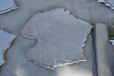 Handcrafted Paulownia leaf plate Provencal style