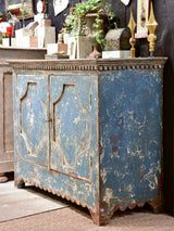 Pair of French buffets with blue patina
