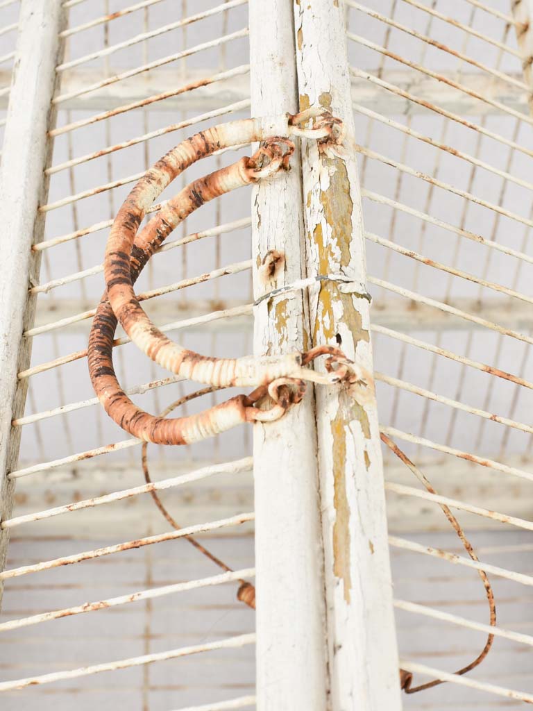 Birdcage, white, French, antique