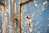 Pair of French buffets with blue patina