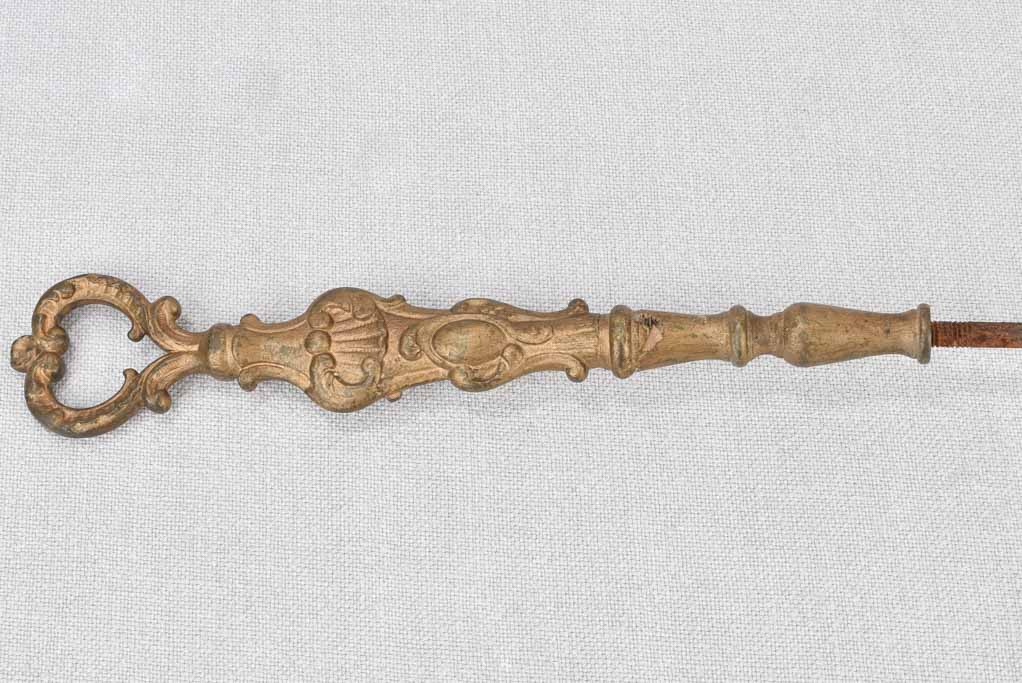 Fireplace spade, antique, French, 26"