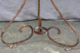 Petite antique French garden table - round