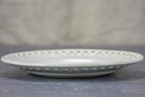 Set of 11 pretty antique French earthenware plates - Creil-Montereau faience