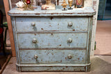 Late 19th century French commode with blue patina