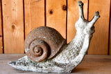 Antique French snail garden sculpture