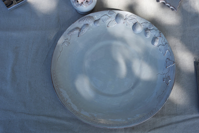 Vintage-style Provence handmade pottery fruit bowl