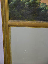 Elegant French trumeau mirror with décor