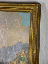 Distinctive 19th Century trumeau chimney mirror