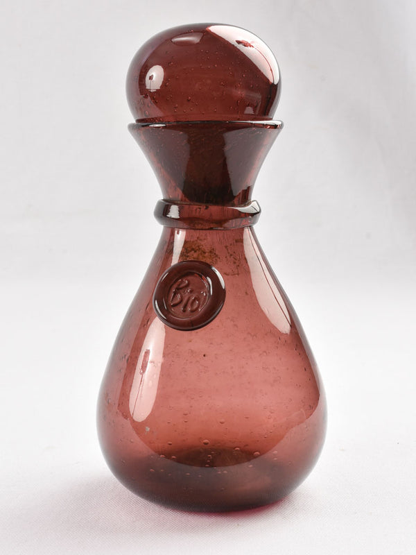 Antique French wine decanter with lid – Chez Pluie