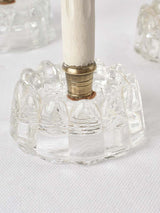 High-quality clear glass table risers