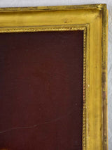 19th Century French trumeau mirror with oriental themed painting 51½" x 23¼"