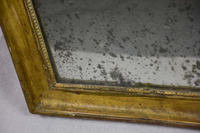 19th Century French trumeau mirror with oriental themed painting 51½" x 23¼"