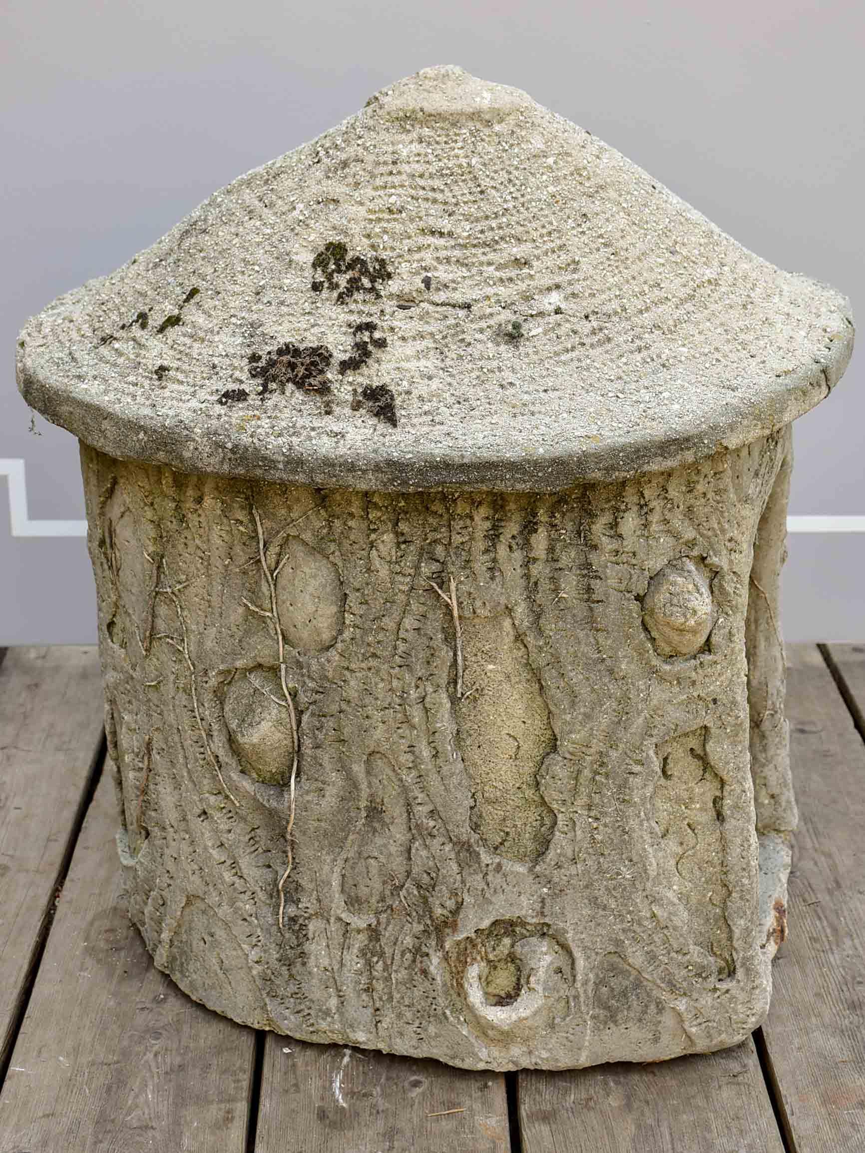 Weighty Concrete Mid-Century Dog Shelter