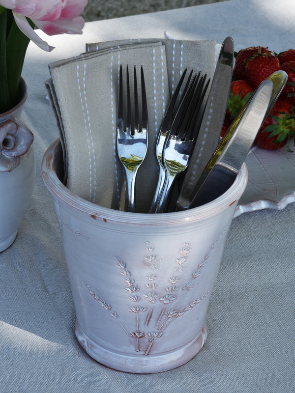 Lavender colored Bespoke Kitchenware from Provence