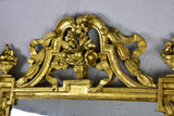 Rare large 18th Century Louis XV/XVI mirror with gilt wood frame 63¾" x  38¼"