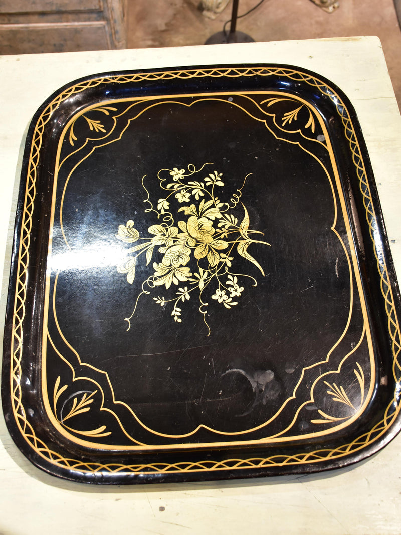 Antique Napoleon III French tole tray