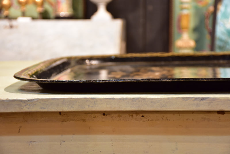 Antique Napoleon III French tole tray