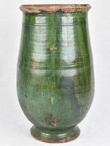 19th century olive jar from Tournac - green 30¾"