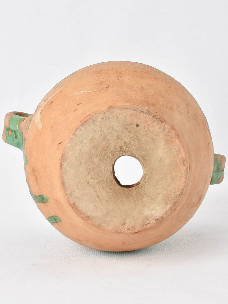19th century small confit pot - green