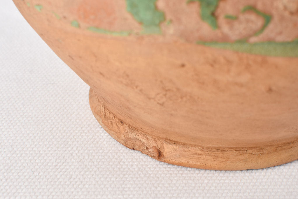 19th century small confit pot - green