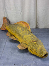 Large vintage French paper mache fish