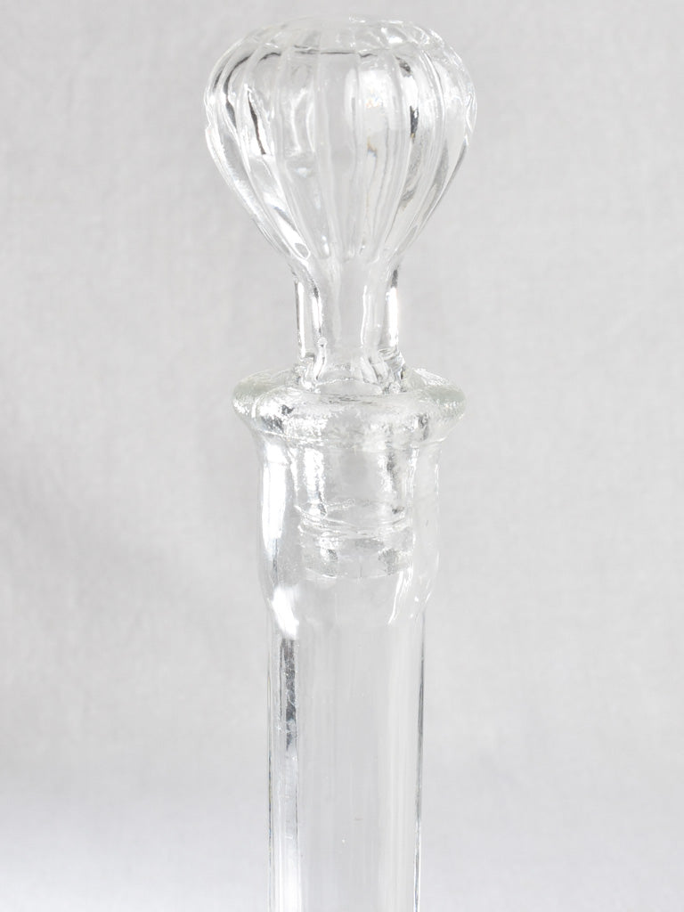 Glass decanter, vintage, 13½"