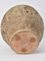 Large antique French confit pot w/ yellow 11½"